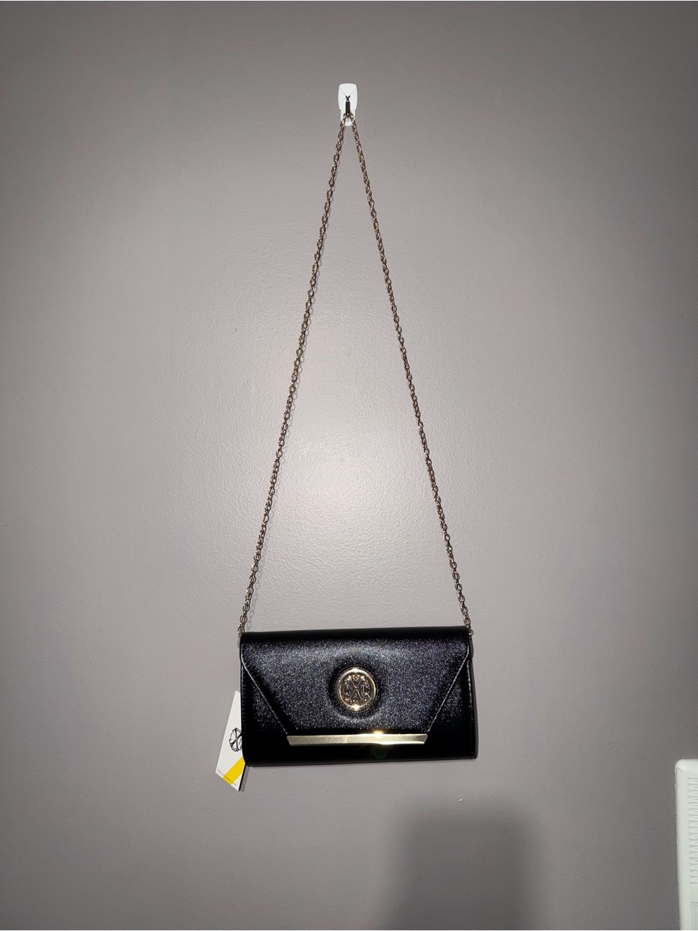 CXL by Christian Lacroix Glam Caviar clutch Crossbody chain